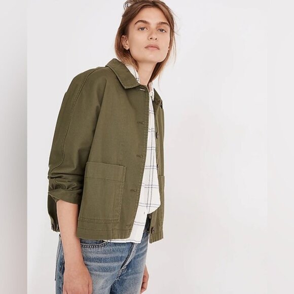 Madewell Drapey Pomeray Chore Jacket - Picture 2 of 9